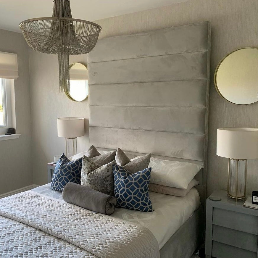 Double Bed and Frame - The Skyline Panel Bed With Frame