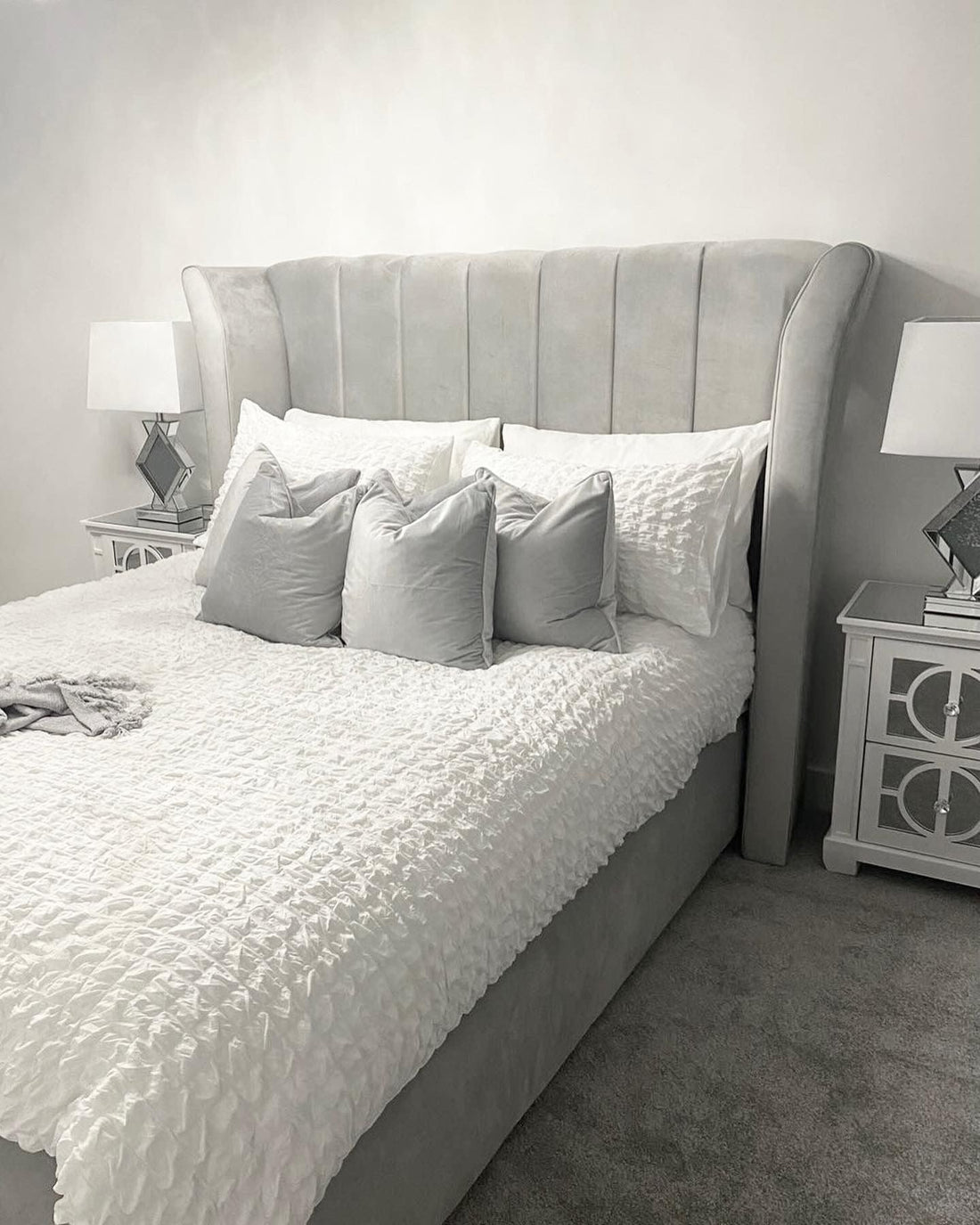 Double Bed with Storage - Bayswater Stripe Bed