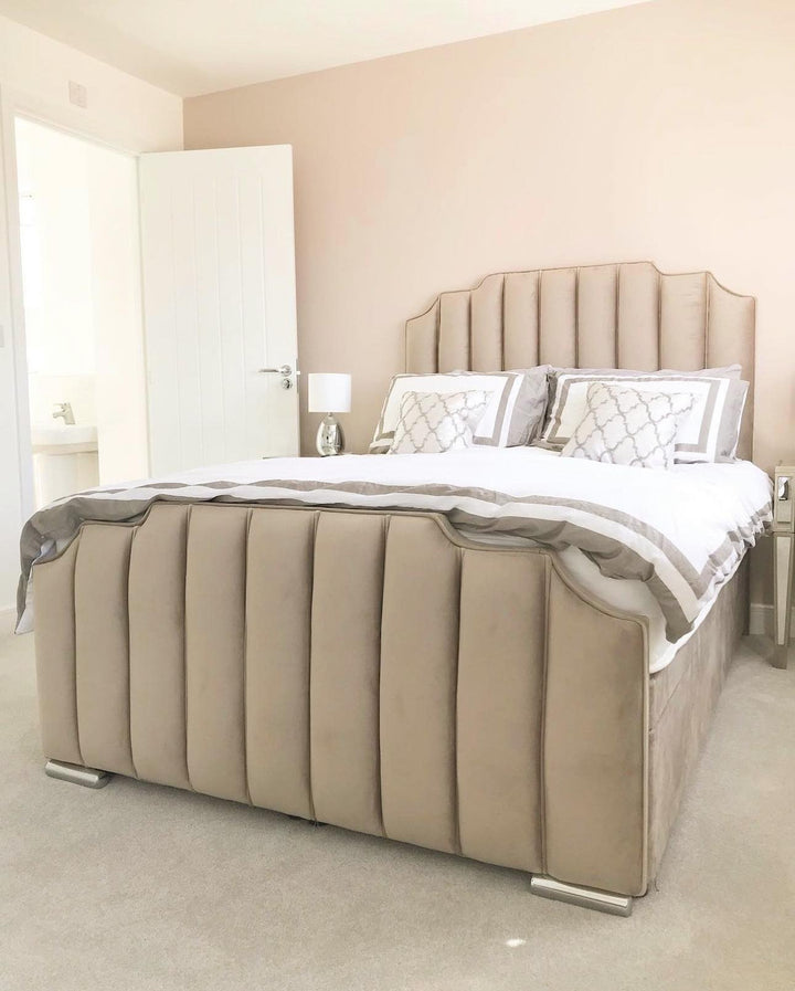 Bed with Storage Underneath - Luxury Upholstered Bed