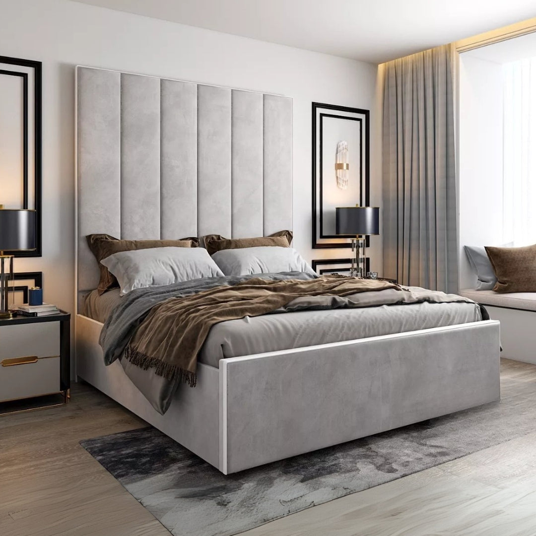 King Size Bed With Frame - Luxury Panel Bed